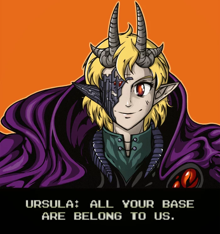 All your base are belong to us - My, All Your base are belong to Us, Drawing, fireflood