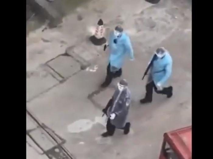 A typical day for police officers on the streets of the Chinese city of Wuhan - Police, Wuhan, China, Coronavirus, Virus, Disease, Epidemic, Images