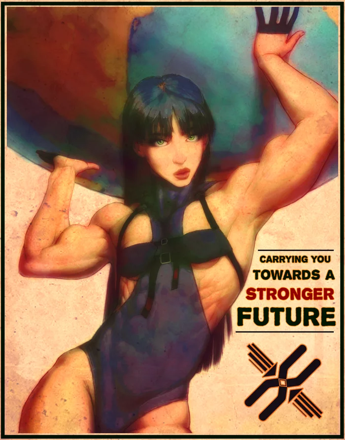 Propaganda - Pumpfactory, Art, Strong girl, Sports girls, Girls, Longpost