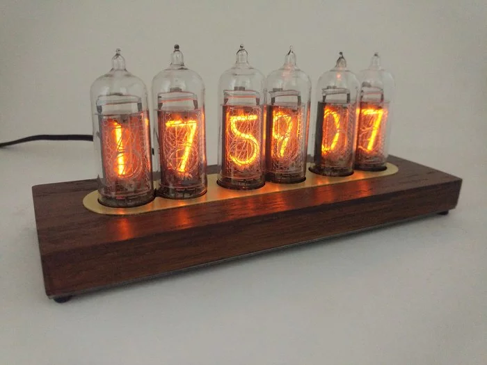 Another couple of Nixie clocks - Decor, Interior, Nixie clock, Лампа, With your own hands, Longpost, Needlework with process, Presents, Clock, My