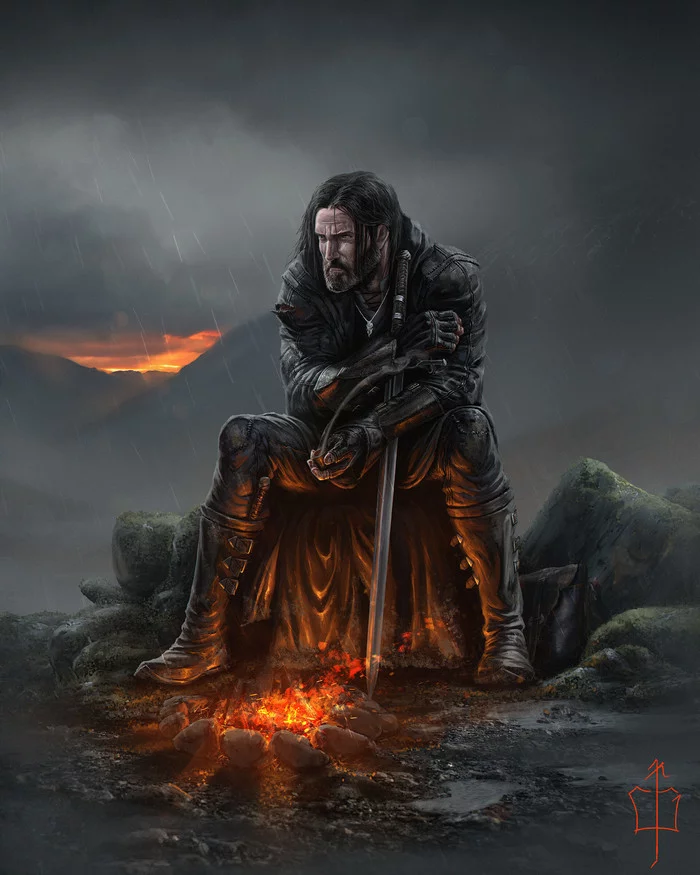 Pathfinder - Aragorn, Lord of the Rings, Fantasy, Art, Drawing, Ckgoksoy