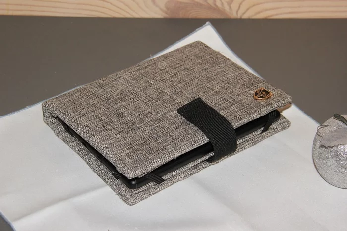 Case-book for an e-book from what was at home - My, Needlework with process, Master Class, Case book, Case, Video, Longpost