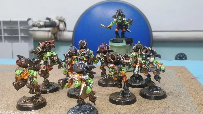 A bunch of Stormboys - My, Orcs, Warhammer 40k, Troops orcs, Ork, Wh miniatures