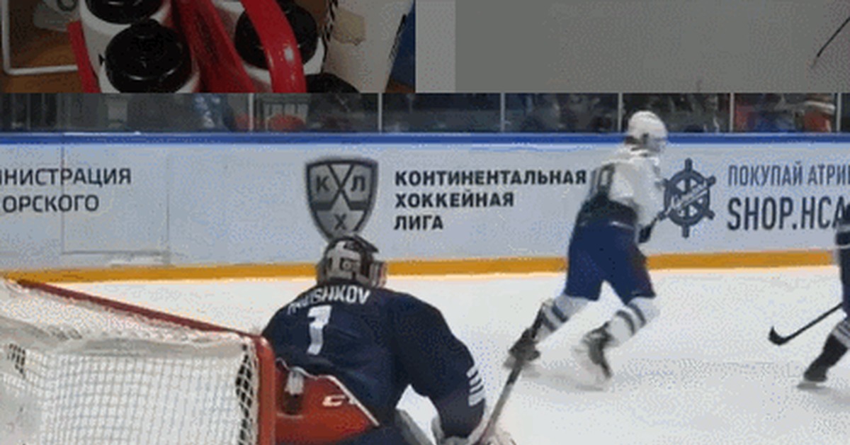 You shall not pass! © - Sport, Hockey, KHL, Goalkeeper, Save, GIF