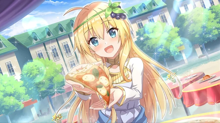 Who ordered pizza? - Konosuba, iris, Anime art, Anime