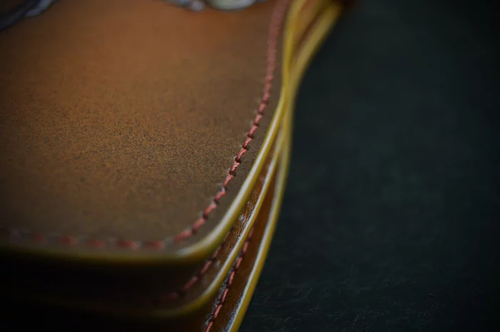 Chinese lantern. Long wallet - My, Fairy, Resin, Leather, Embossing on leather, Wallet, Longpost