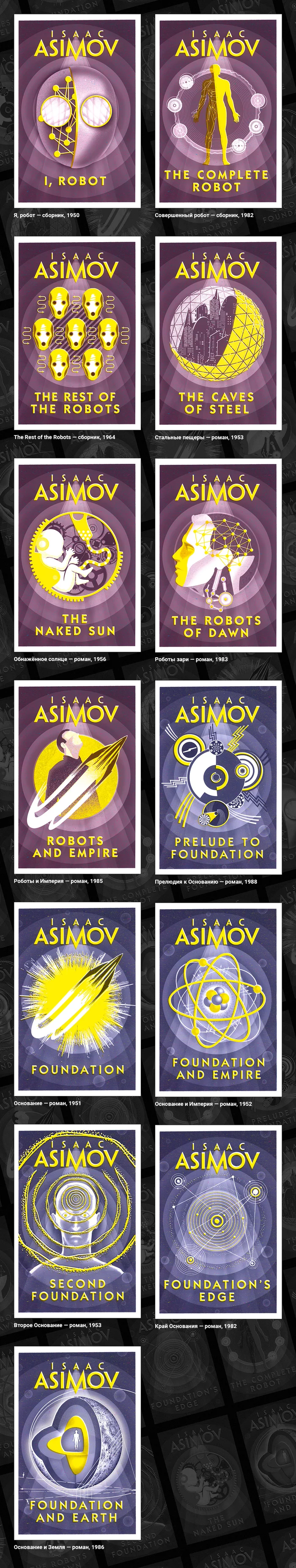 Cool book covers - Isaac Asimov - Books, Fantasy, Isaac Asimov, Longpost, Better at home