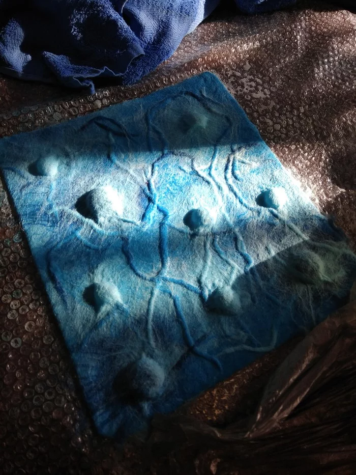 How I played the fool) - My, Wet felting, Longpost, Boasting, Video, Needlework with process