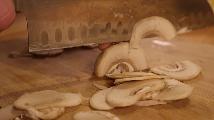 Mushroom carpaccio...mushroom salad in general - My, Recipe, Food, Salad, Mushrooms, Snack, Video recipe, Video, Longpost, Carpaccio