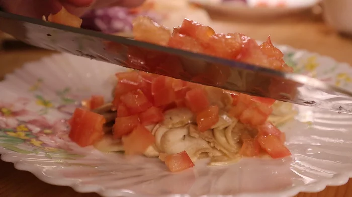Mushroom carpaccio...mushroom salad in general - My, Recipe, Food, Salad, Mushrooms, Snack, Video recipe, Video, Longpost, Carpaccio