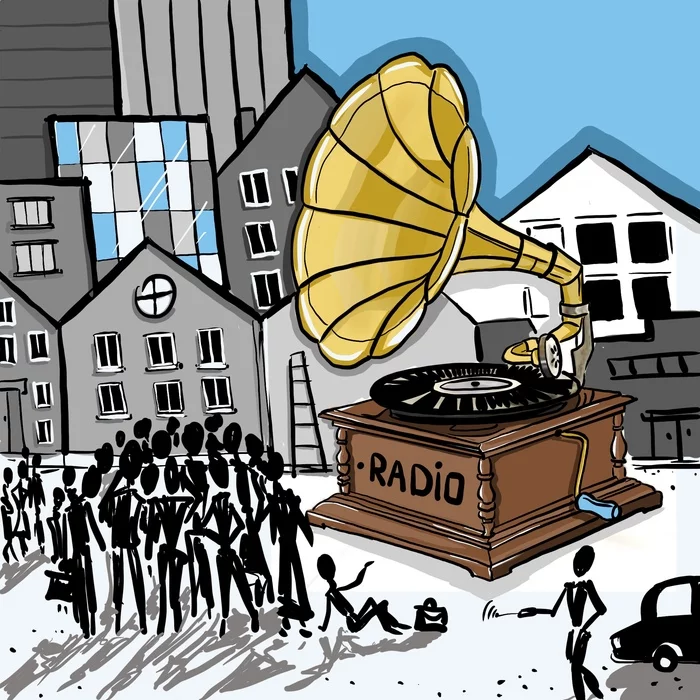 Corporate radio - My, Illustrations, Speaker, Drawing, Podcast, Voice acting, Cover