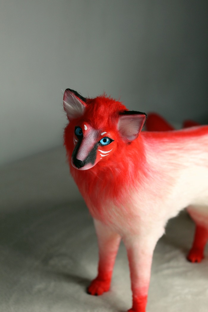 Семь хвостов Кицунэ Полимерная глина, Своими руками, Рукоделие с процессом, Творчество, Искусство, Лиса, Япония, Видео, Длиннопост