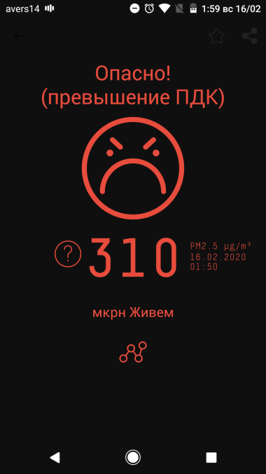 Live - My, Krasnoyarsk, Air, Screenshot, Pollution