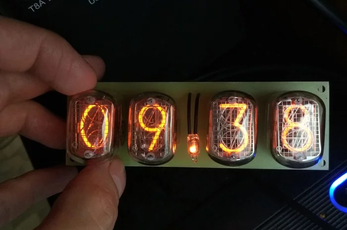 Nixie clock - My, Nixie clock, Clock, With your own hands, Longpost, Needlework with process, GIF