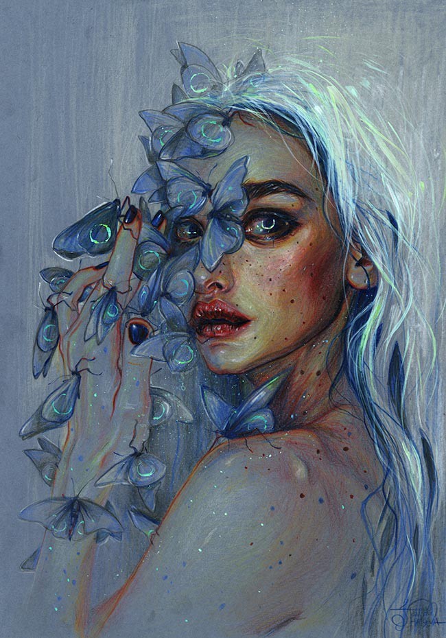 Works by Tanya Shatseva - Art, Drawing, Girls, A selection, Surrealism, Longpost