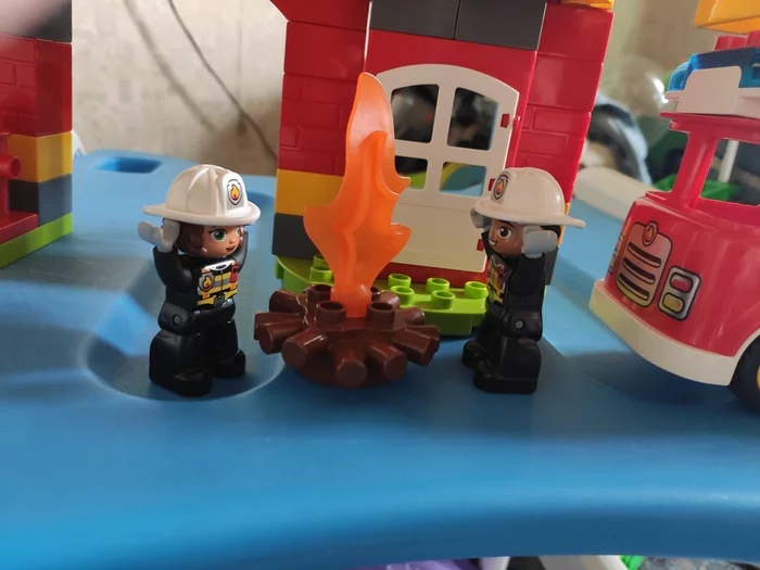 Lego - My, Constructor, Lego, Fire, For the glory of Satan, Children