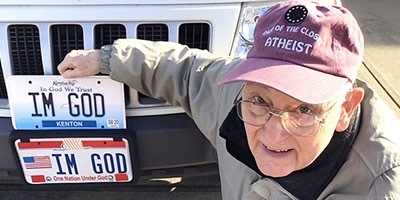 I am god (c) - Atheism, Car plate numbers