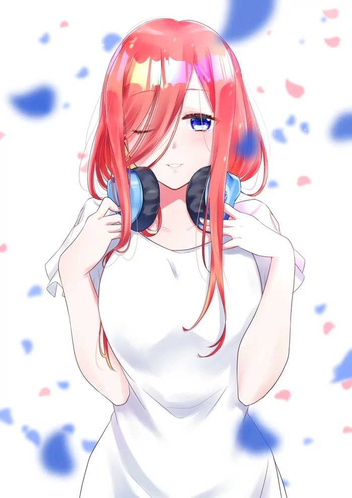 Miku - Nakano miku, The Quintessential Quintuplets, Gotoubun no hanayome, Anime, Anime art