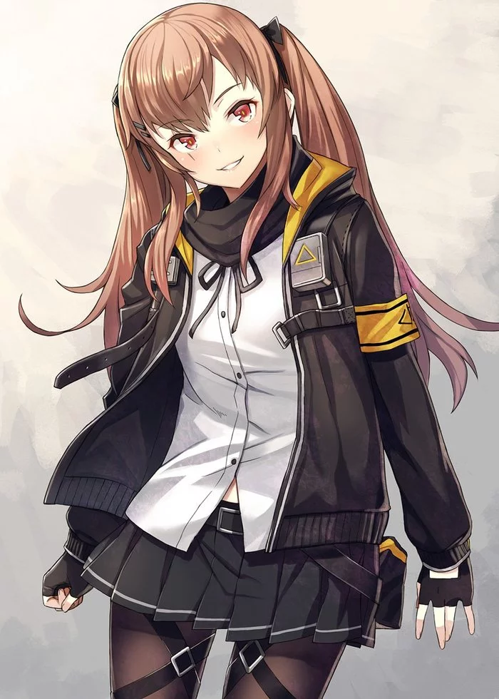 Ump9 - Аниме, Anime Art, Girls Frontline, Ump9, Itou