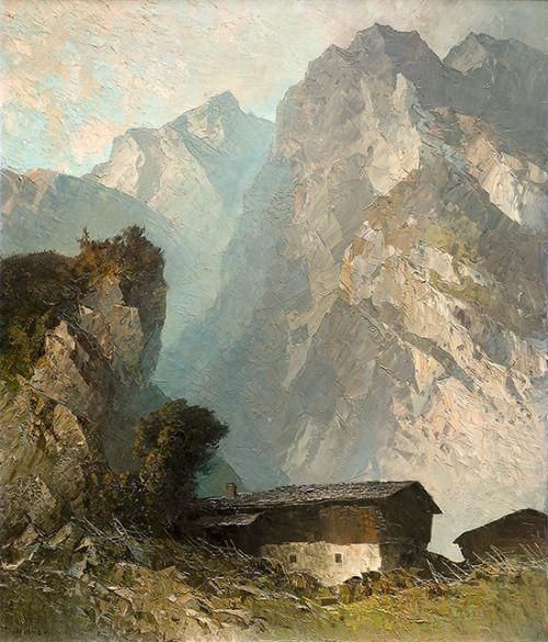 Artist Oskar Mulley - Art, Painting, The mountains, Austria, Landscape, A selection, Longpost