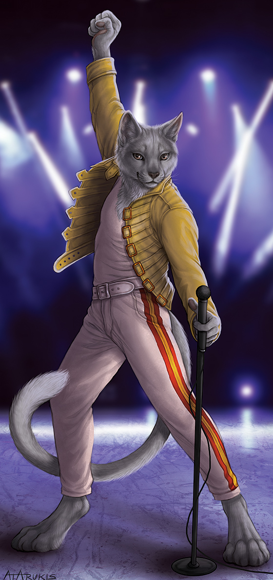 Bohemian Rhapsody - Furry, Anthro, Art, Rukis