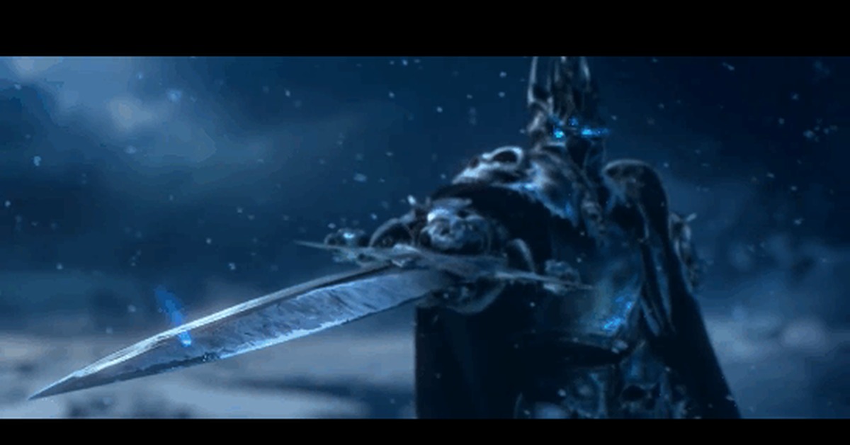 Gaming slangs for doomers - The Lich Kings Frostmourne, World of warcraft, GIF