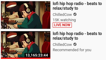 YouTube accidentally interrupted a popular music stream and created the longest video in history - Youtube, Стрим, Fail, Twitter, Longpost, Video, Lofi hip-hop radio