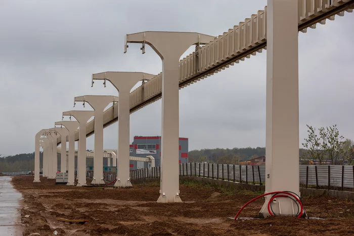 Overground transport system Strela: a future that has not come - Monorail, Longpost, Suspended monorail, Moscow, Video