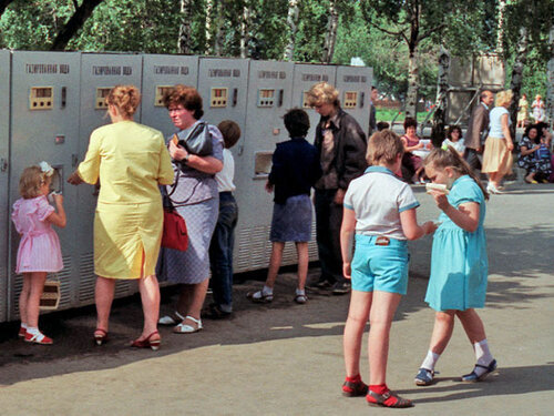 Soviet automatic machines with gas water - the USSR, Soda machine, Retro, Retrospective, Vending machine, Nostalgia, Old photo, Longpost