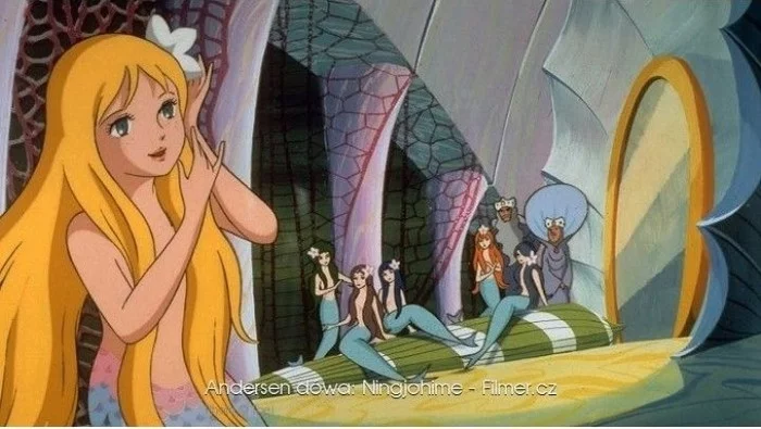 A few scenes from the 1975 anime Princesses of the Undersea Kingdom that you will never see in the cartoon: - the little Mermaid, Anime, Drama, Scene, Longpost