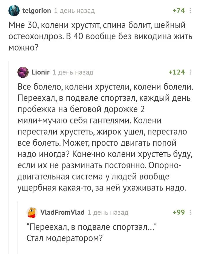 Пересменка - Комментарии на Пикабу, Тренажерный зал, Длиннопост, Опорно-Двигательный аппарат