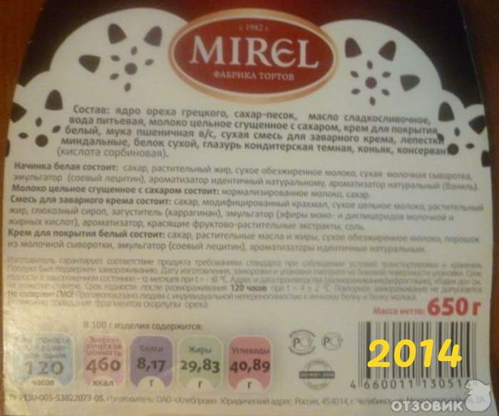 Прогресс в индустрии продуктов питания - Продукты, Прогресс, Длиннопост, Торт, Состав продуктов