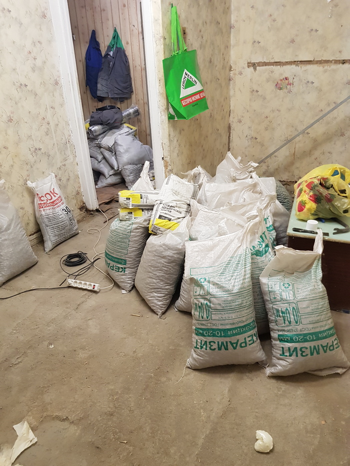 Стяжка пола с керамзитом Ремонт, Своими руками, Стяжка пола, Длиннопост