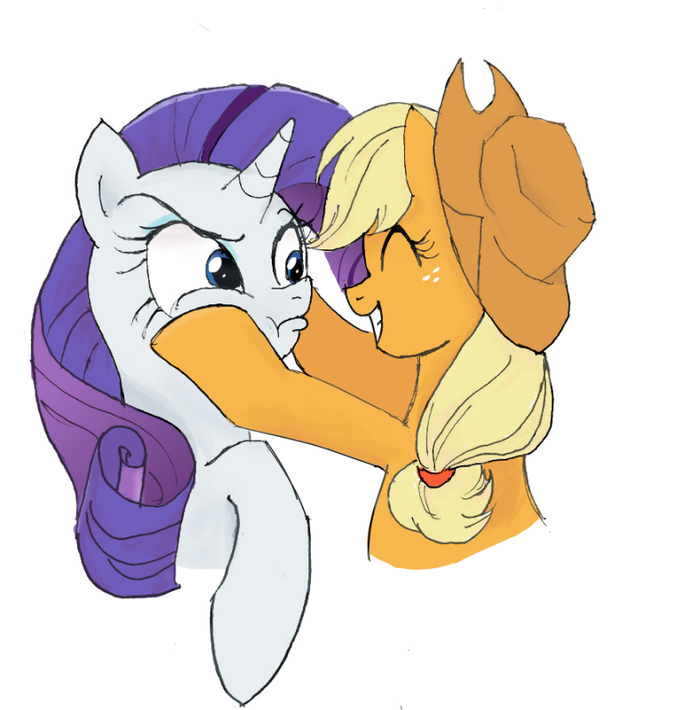      ? My Little Pony, Ponyart, Applejack, Rarity, Yuniuni11