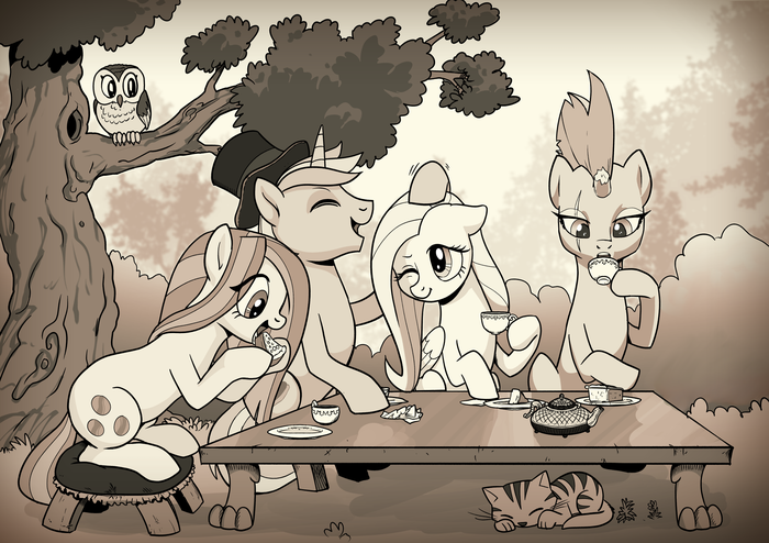  My Little Pony, Fluttershy, Marble Pie, Tempest Shadow, Original Character