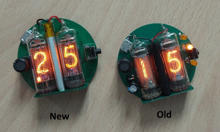 Наручные часы "Микро" на двух ИН-16, версия 4 Часы, Наручные часы, Гик, Никси, Nixie clock, Своими руками, Лампа, Видео, Длиннопост, Рукоделие с процессом