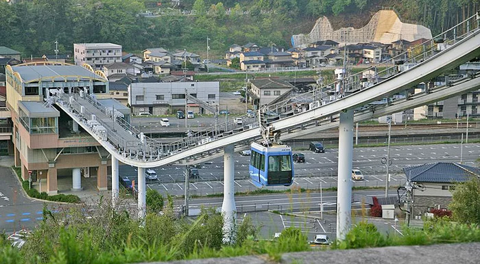 Japanese monorail - Monorail, Suspended monorail, Cable car, Longpost, Japan, Video