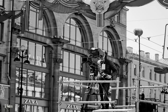 Behind the scenes - My, Saint Petersburg, The photo, Russian cinema, Russia, Parade