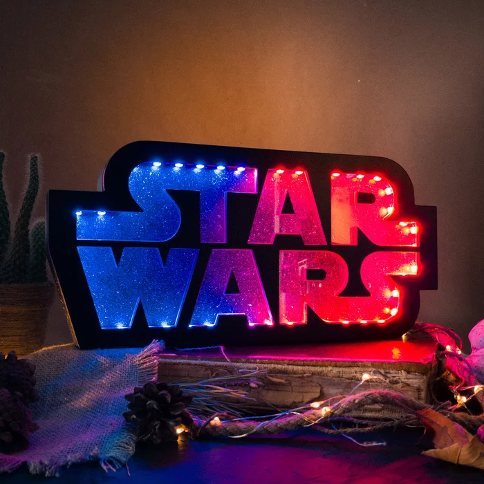 Night light STAR WARS - My, Star Wars, Night light, Lamp, With your own hands, Video, Longpost