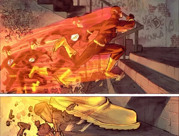 Probably the coolest moment in Flash comics - Dc comics, Flash, Comics, Superheroes, DC, Longpost