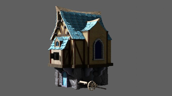 Модель по концепт арту