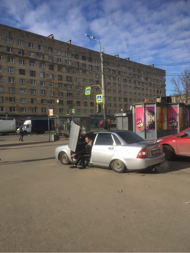 Чуть нехватило на aventador( - Моё, Приора, Тюнинг