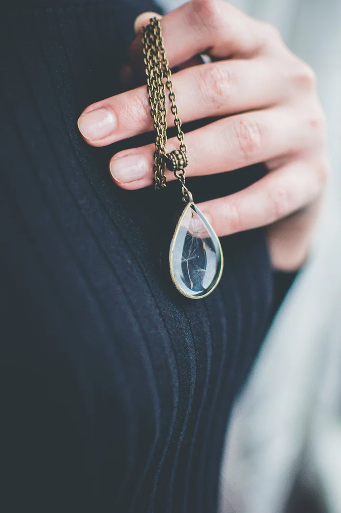 Handmade pendants - My, Handmade, Epoxy resin, Plants, Dandelion, Needlework without process, Longpost, Nika_kiss