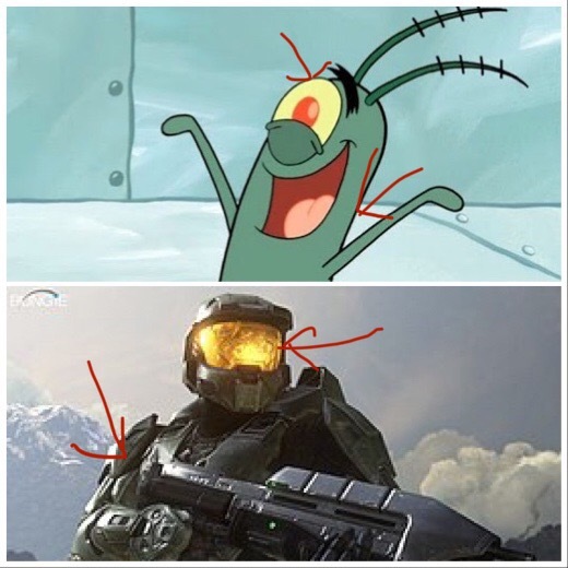 halo and sponge bob - My, SpongeBob, Halo, Master Chief, , Plankton, Conspiracy, Longpost