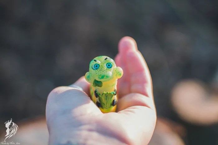 Mr. Caterpillar made of polymer clay - My, Handmade, Polymer clay, Longpost, Caterpillar, Insects, Needlework without process, Nika_kiss