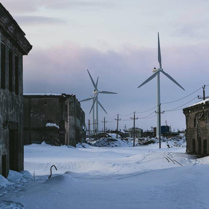 Oktyabrsky village, Kamchatka - Kamchatka, October, Wind generator