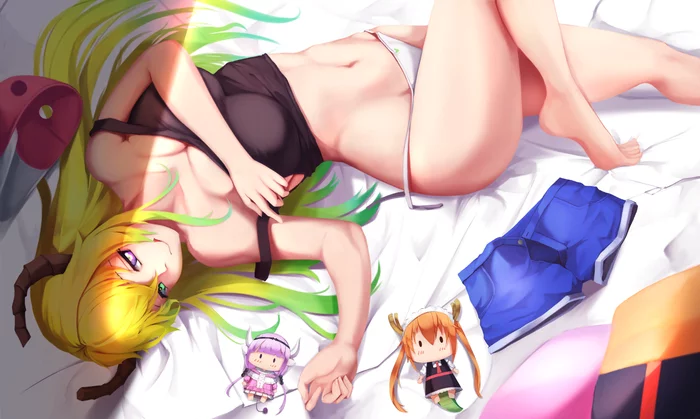 Lucoa - NSFW, Kobayashi-san chi no maidragon, Lucoa, Anime art, Anime, Pantsu