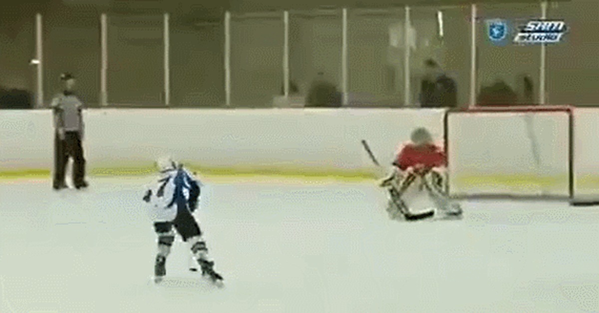 What a save! - Sport, Hockey, Football, Save, Goalkeeper, scorpion strike, GIF