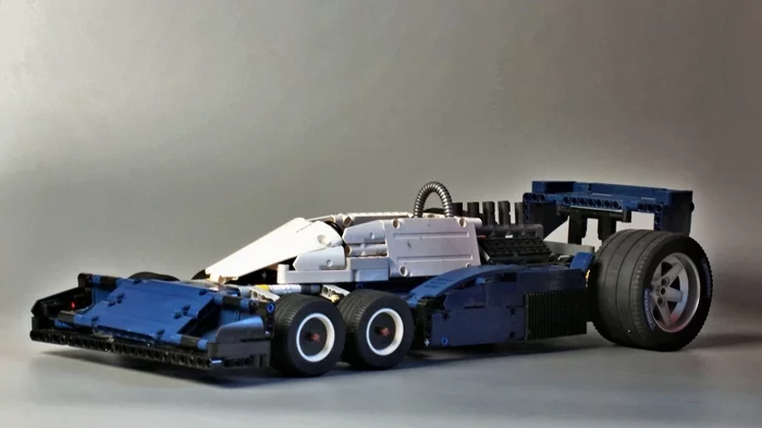 Tyrell P34 (homemade lego) - My, Lego, Lego technic, Formula 1, Modeling, Video, Longpost