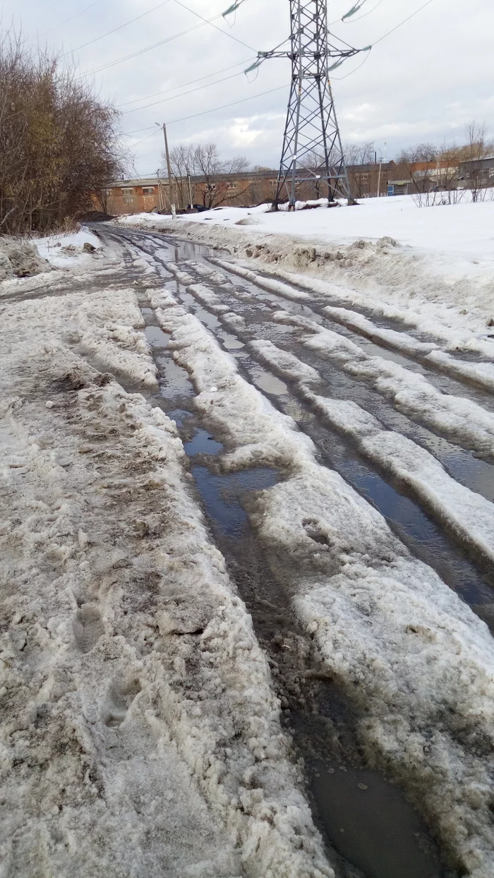 Reply to the post “Alert and Healthy” - My, Danger, Sidewalk, Ice, Flood, Puddle, Slush, Reply to post, Longpost